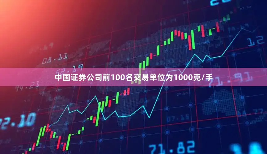 中国证券公司前100名交易单位为1000克/手